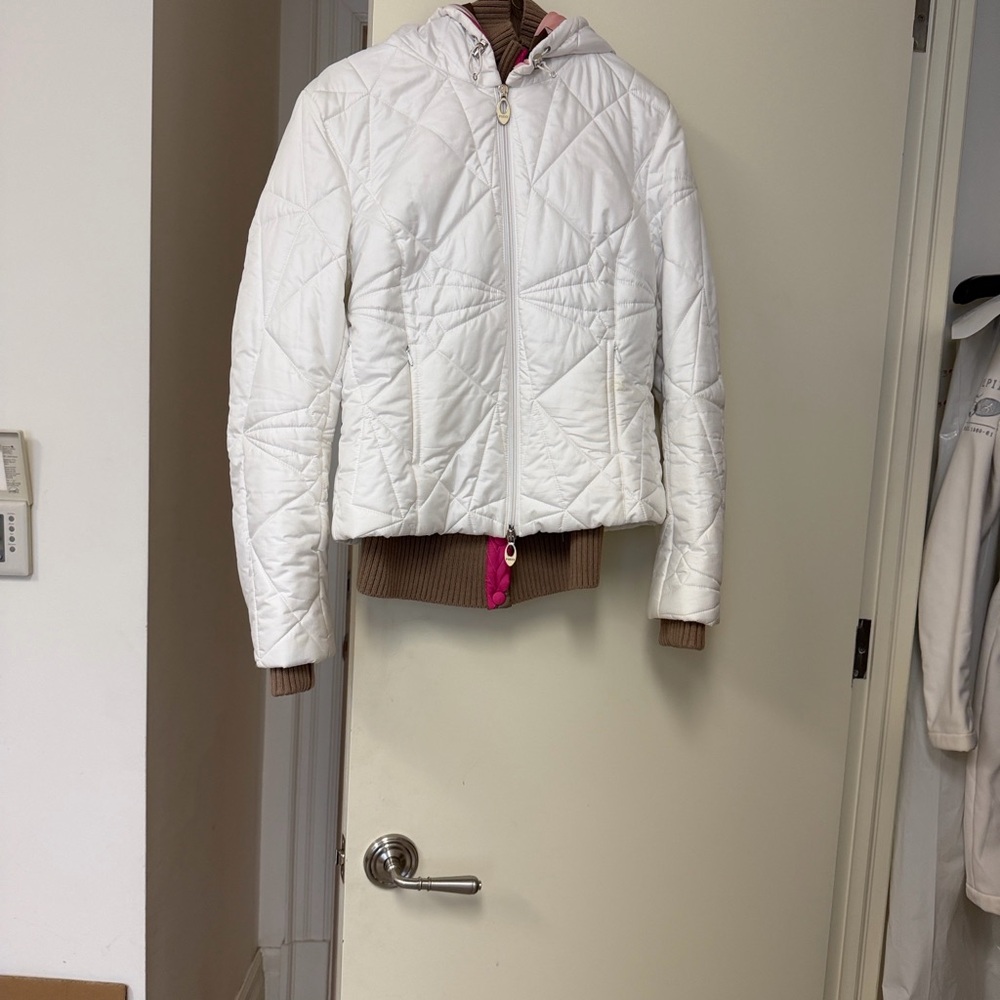 Emilio Pucci Pink and Brown Ski Jacket 2 pcs jacket and vest - Picture 10 of 15